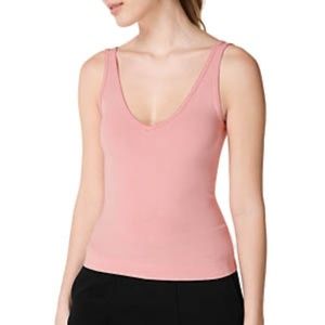 VSX Sport Pink Tank with Built-in Sports Bra | Size Extra Small XS